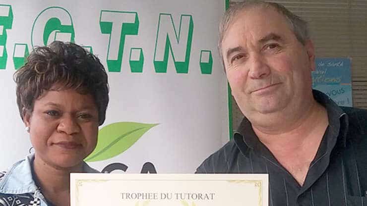 La remise du trophée pour l'agence de Nevers